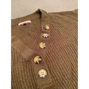 Love Tree pullover cropped Sweater forest Green size small